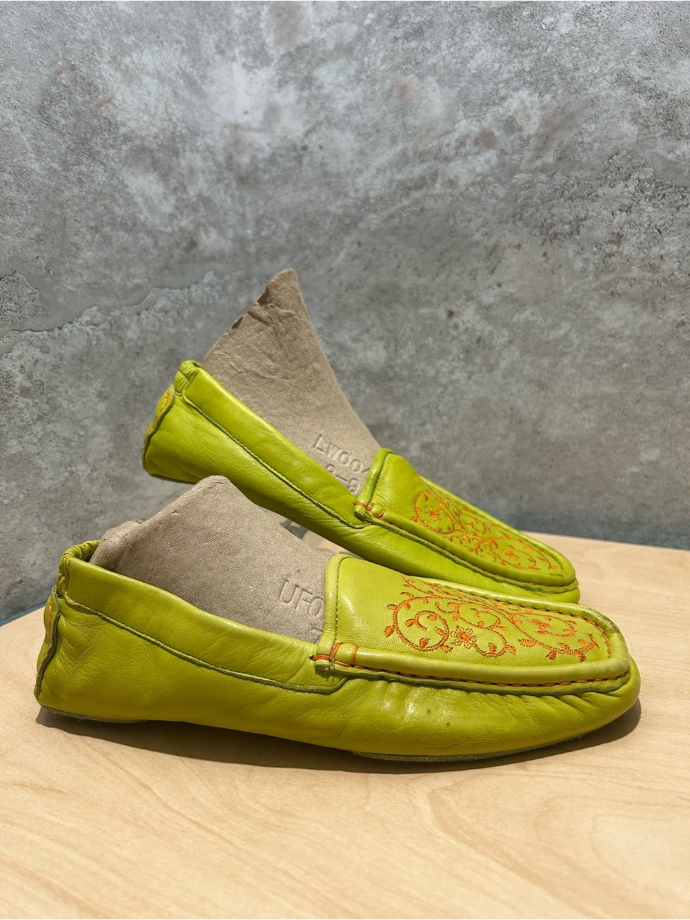 green Cole Haan crushable house slippers women’s size 6
